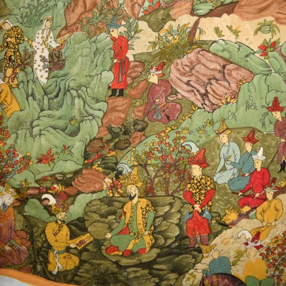 Vintage Platinum Dorothy Schoelen Mongol Art Dress - Picture 6 of 8